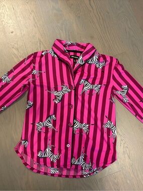 🦓 Room Service Zebra Print Pajama Set
